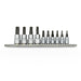 AuzGrip A71220 10 Piece 1/4" & 3/8" Square Drive Tamper Proof Torx Bit Socket Set