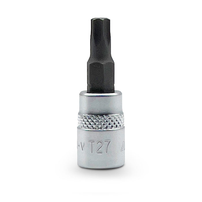 AuzGrip A71220 10 Piece 1/4" & 3/8" Square Drive Tamper Proof Torx Bit Socket Set