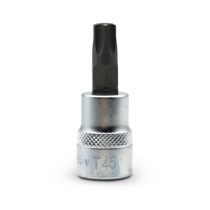 AuzGrip A71220 10 Piece 1/4" & 3/8" Square Drive Tamper Proof Torx Bit Socket Set