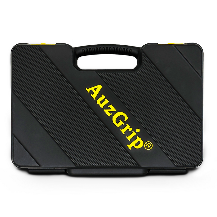 AuzGrip A75504 38 Piece Metric 12 Point 3/8'' Square Drive Deep & Standard Socket Set
