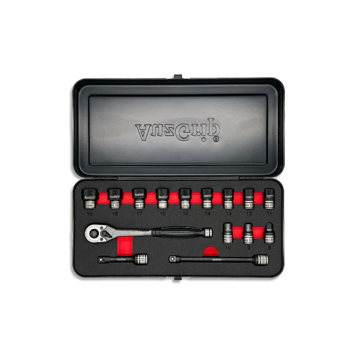 AuzGrip A84301 15pc Impact Socket Set + A71275 67pc Power Bit Set Bundle