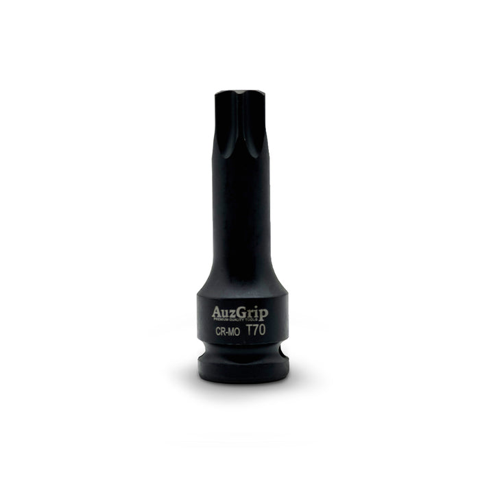 AuzGrip A84602 8 Piece 1/2" Square Drive Impact Torx Bit Socket Set