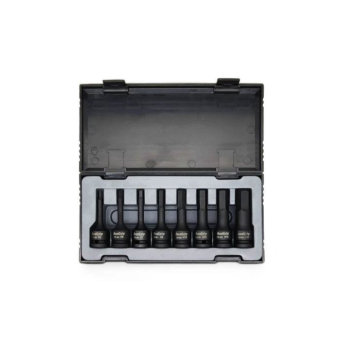 AuzGrip A84602 Torx Bit Socket Set + A84601 Metric In-Hex Bit Socket Set Bundle