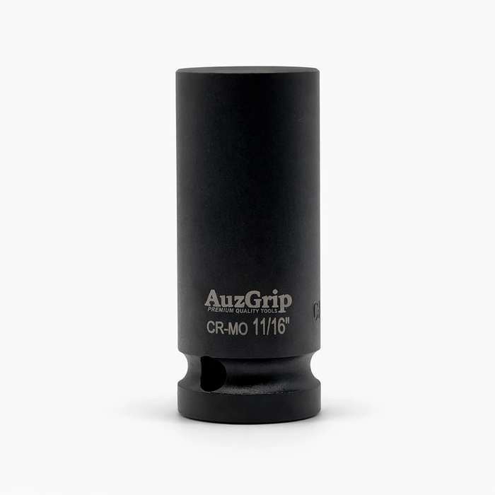 AuzGrip A84611 11 Piece SAE 6 Point 1/2" Square Drive Deep Impact Socket Set