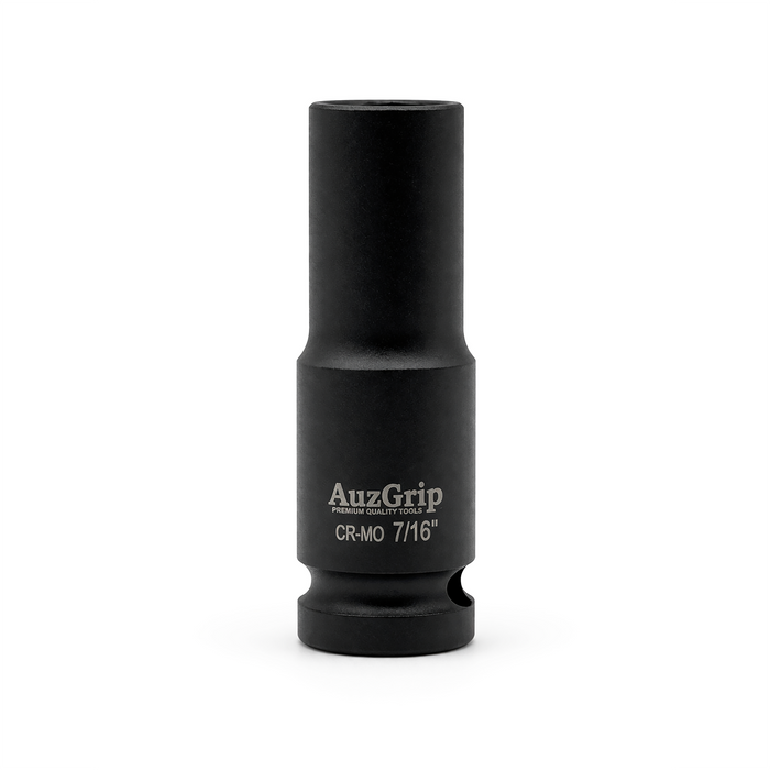 AuzGrip A84611 11 Piece SAE 6 Point 1/2" Square Drive Deep Impact Socket Set