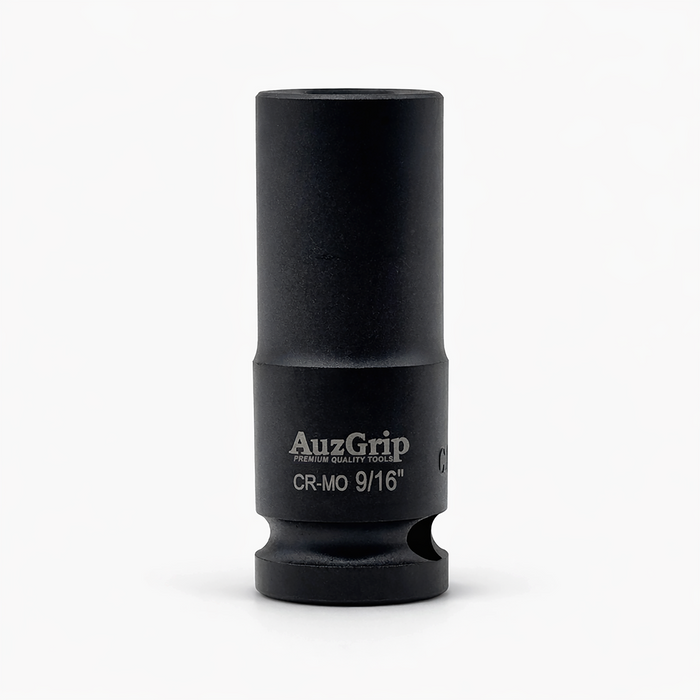 AuzGrip A84611 11 Piece SAE 6 Point 1/2" Square Drive Deep Impact Socket Set