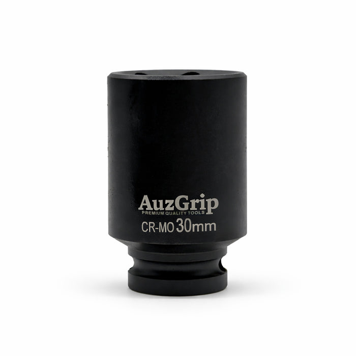 AuzGrip A84614 4 Piece Metric 6 Point 1/2" Square Drive Deep Impact Socket Set