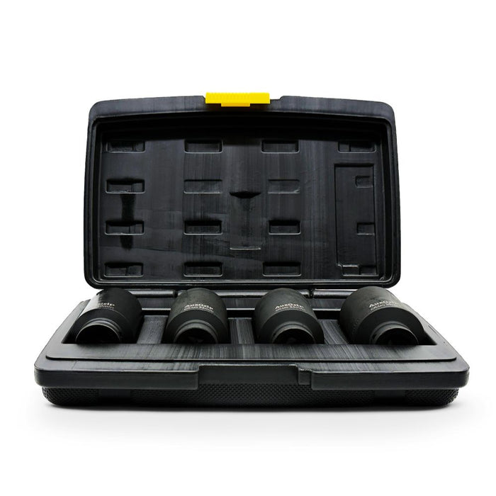 AuzGrip A84614 4 Piece Metric 6 Point 1/2" Square Drive Deep Impact Socket Set