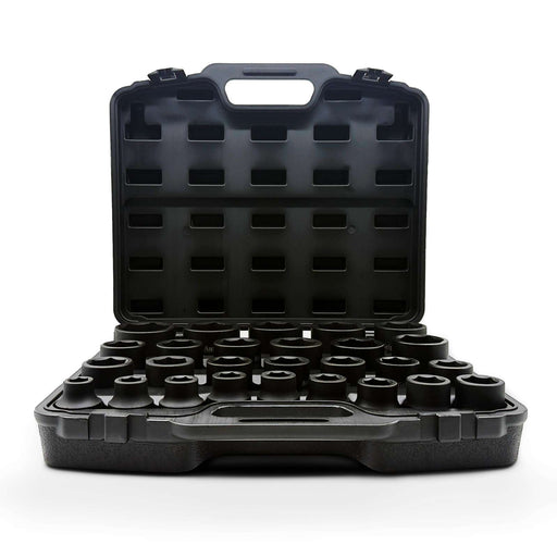 AuzGrip A86604 27 Piece Metric 6 Point 3/4" Square Drive Impact Socket Set