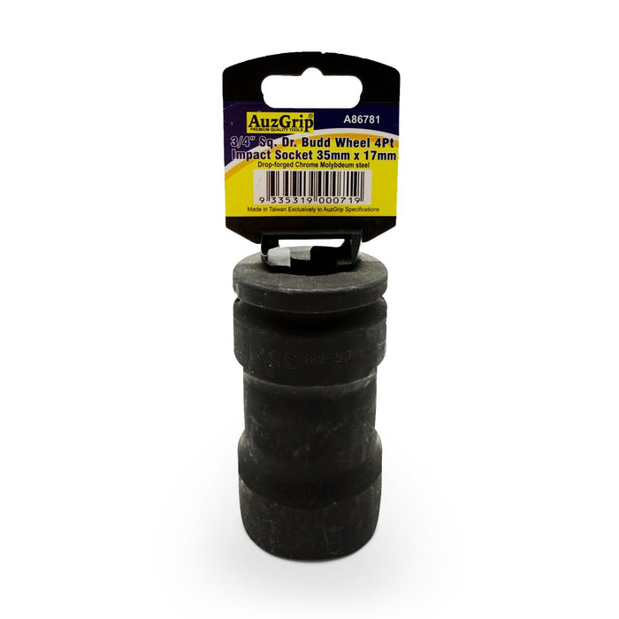 AuzGrip A86781 35mm 6 Point 3/4" Square Drive Budd Wheel Impact Socket