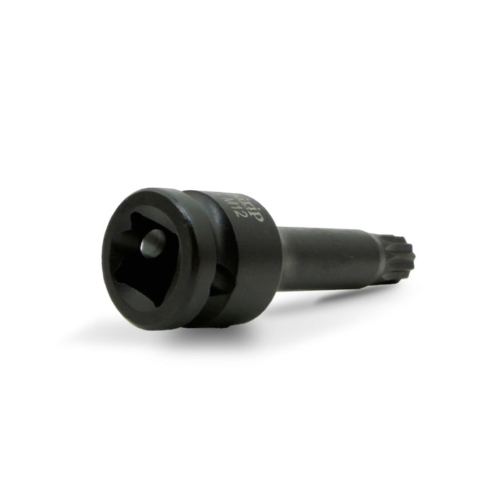 Auzgrip A84609 8 Piece 78mm 1/2'' Square Drive Triple Square Bit Impact Socket Set