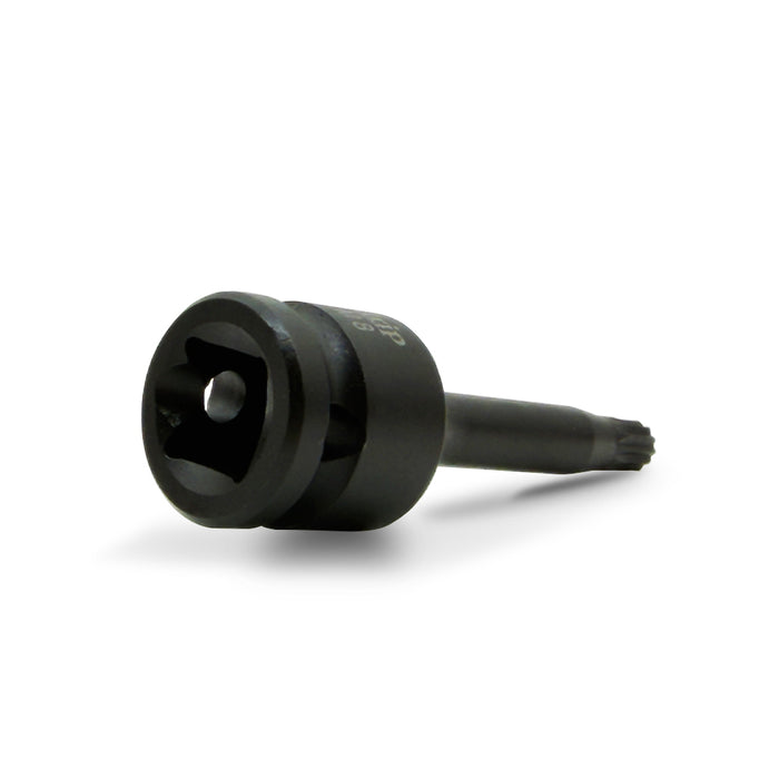 Auzgrip A84609 8 Piece 78mm 1/2'' Square Drive Triple Square Bit Impact Socket Set