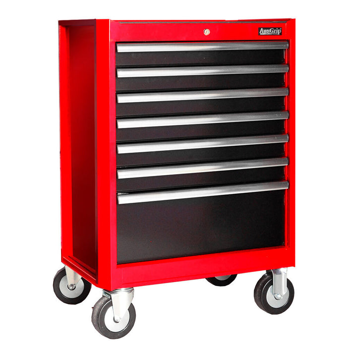 Auzgrip A10001 26" 16 Drawer Red & Black Tool Chest & Roller Cabinet Trolley Combo