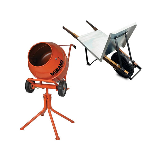 Duramix DMHM22 85L Electric Mixer + DMFTBW Brickies Wheelbarrow Bundle