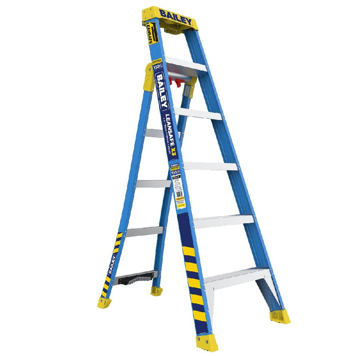 Bailey FS14147 1.8m 150kg 6-Step 3-in-1 Leansafe X3 Fibreglass Ladder