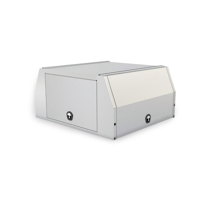 Grip GUC1800F 1800m x 1800mm x 860mm 3 Door Polished Aluminium Ute Canopy