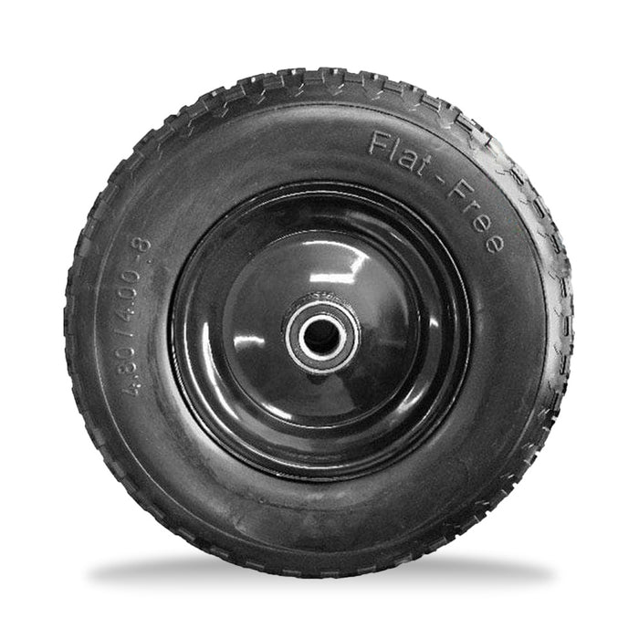 Grip 52120 400mm 180kg Flat Free Rubber Steel Rim Wheel