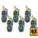 Grip 28581 750kg (0.75T) 25mm x 6M Ratchet Tie Down Strap - Bundle of 6