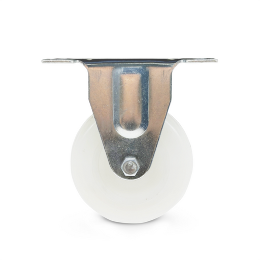 Grip 43007 75mm 90kg White Nylone Poly Core Fixed Castor