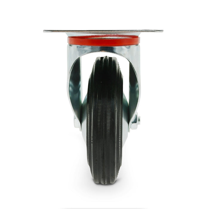 Grip 43025B 125mm 100kg Rubber Moulded Steel Core Swivel Castor