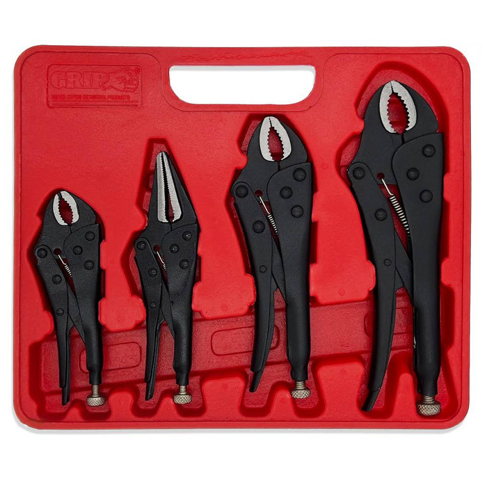 Grip 56027 4 Piece Locking Pliers Set