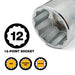 Grip 74050 26 Piece Metric 3/4" & 1" Square Drive 21-65mm 12 Point Socket Set