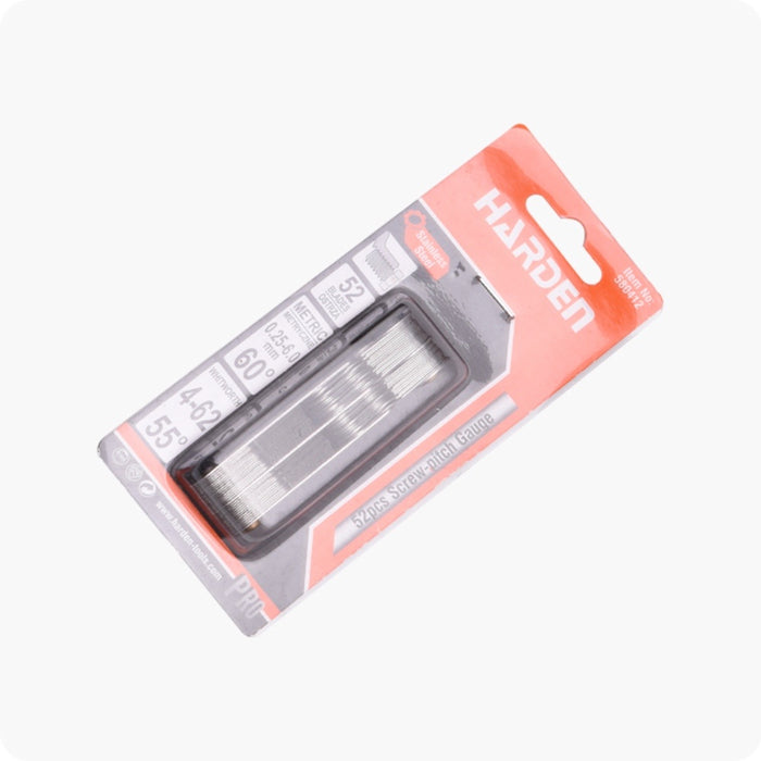 Harden 580412 52 Pieces Screw-pitch Gauge Packaging