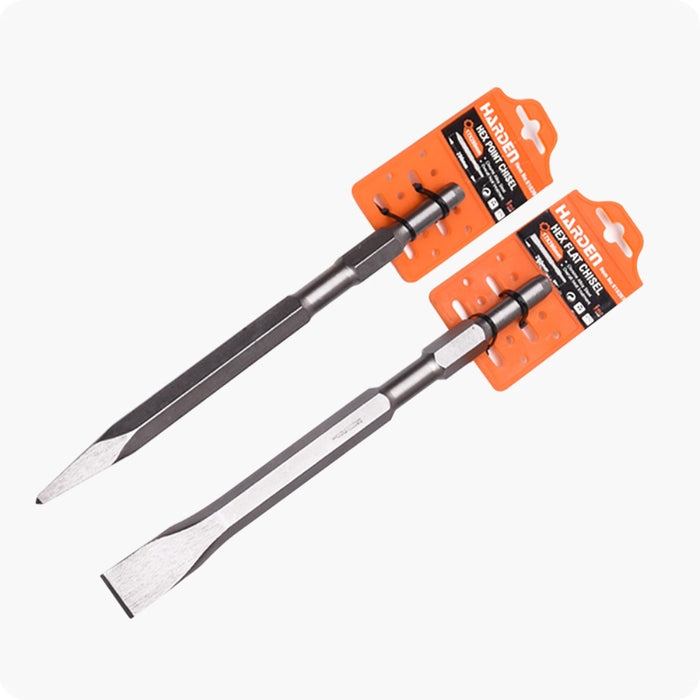 Harden 610396 17mm x 280mm Hex Point Chisel Packaging