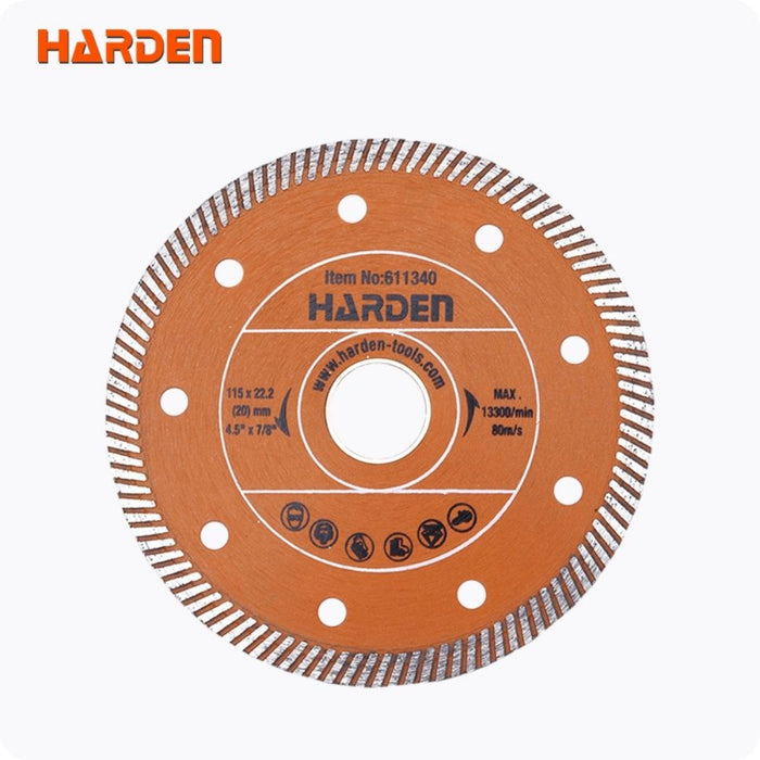 Harden 611334 125mm Diamond Turbo Grinding Wheel Front