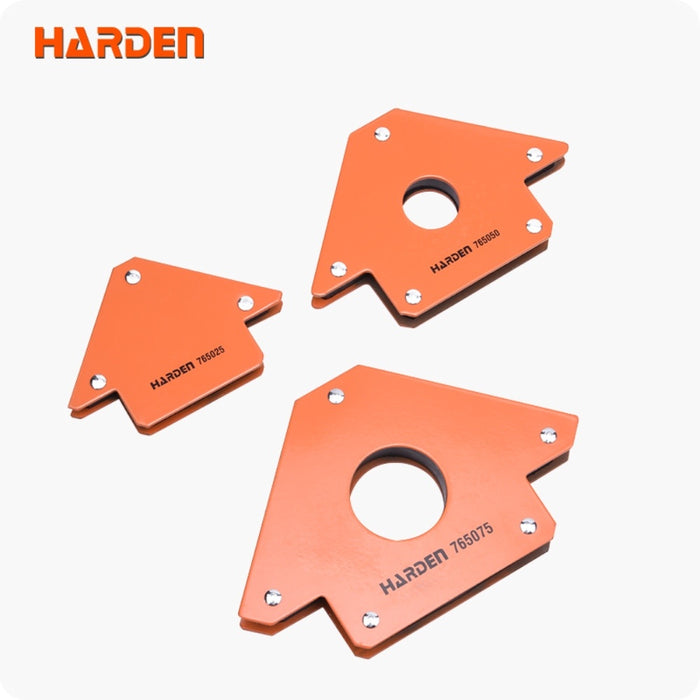 Harden 765010 4 Piece 10lbs/1.5'' (40mm) Magnetic Welding Holder Set Front
