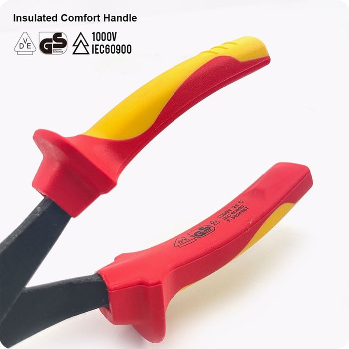 Harden 800127 7'' Insulated Diagonal Cutting Plier CloseUp