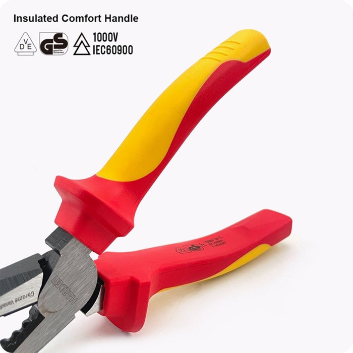 Harden 800138 8'' Insulated Combination Plier CloseUp