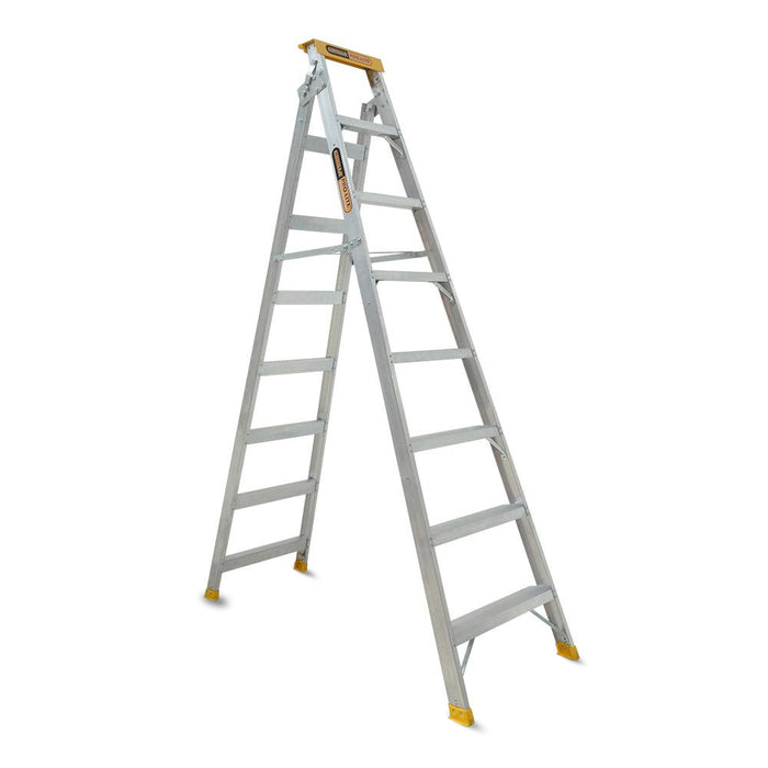 Gorilla DM008-PRO 2.35m-4.34m 150kg 8 Step Pro-Lite Aluminium Industrial Dual-Purpose Ladder
