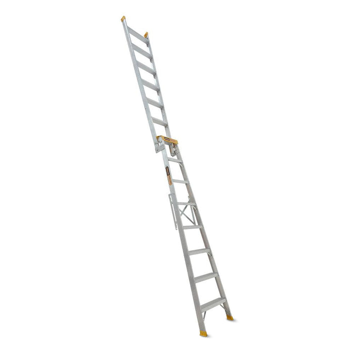 Gorilla DM008-PRO 2.35m-4.34m 150kg 8 Step Pro-Lite Aluminium Industrial Dual-Purpose Ladder