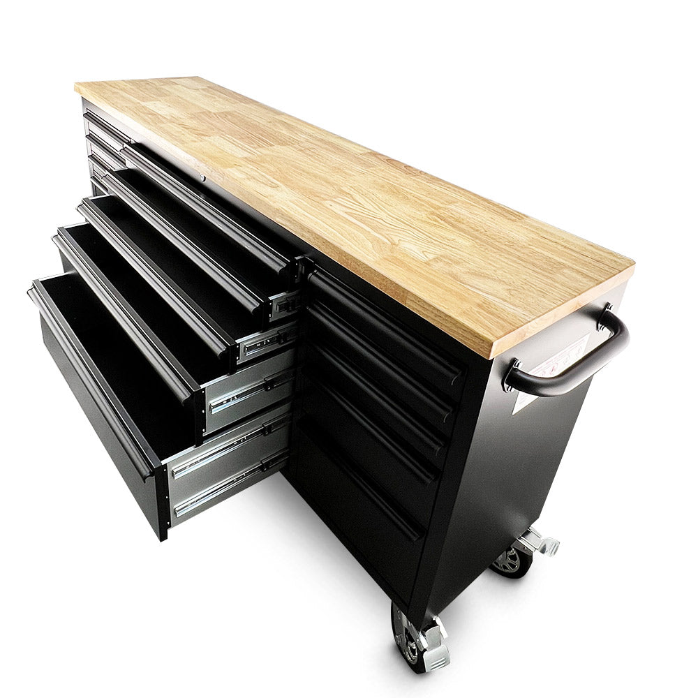 Pittsburgh P00003 72" 15 Drawer Black Roller Tools Warehouse🧰