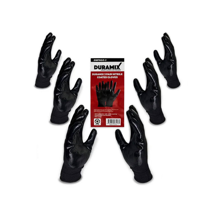 Duramix DMFNGO-3 3 Piece Nitrile Coated Gloves