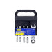 AuzGrip A89706 5 Piece SAE Stubby Flexible Combination Ratchet Spanner Set