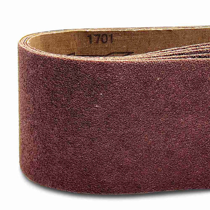 Insize INASB43660 5 Piece Aluminium Oxide Sanding Belt CloseUp 2