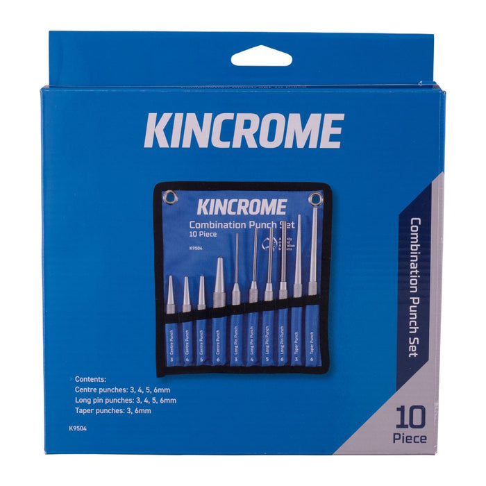 Kincrome K9504 10 Piece Combination Punch Set