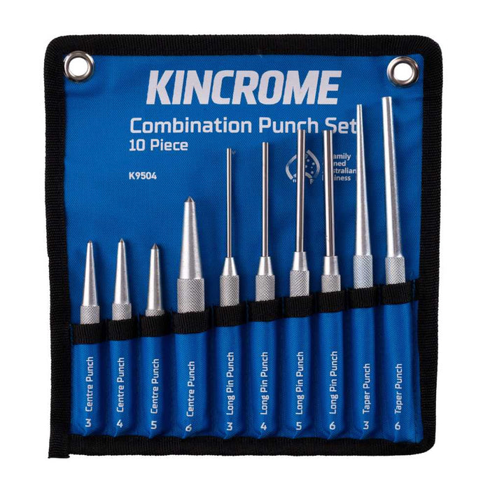 Kincrome K9504 10 Piece Combination Punch Set