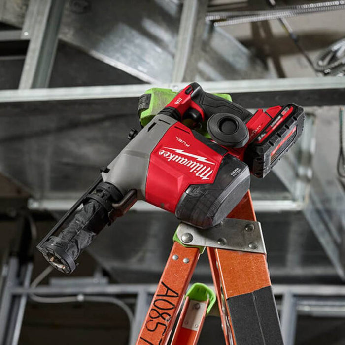 Milwaukee M18FHAFOH160 18V 16mm FUEL Cordless Overhead SDS Plus Rotary Hammer with Integrated Dust Extractor & ONE-KEY (Skin Only)