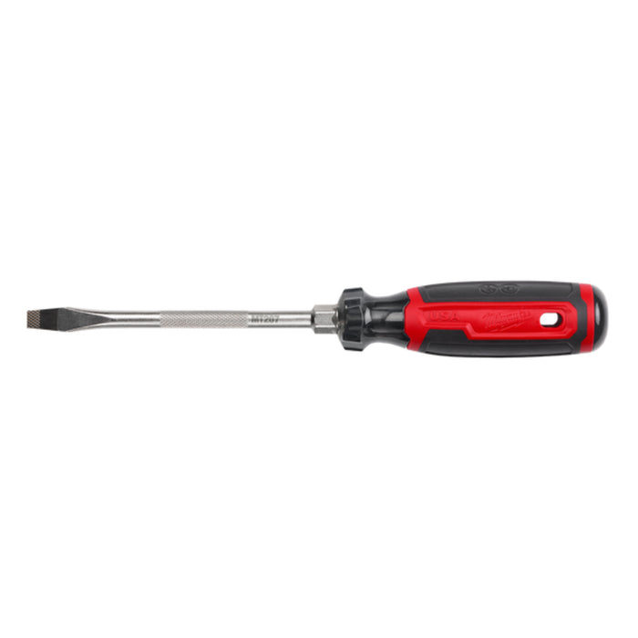 Milwaukee MT207 8mm (5/16") x 152mm USA Made Cushion Grip Slotted Screwdriver