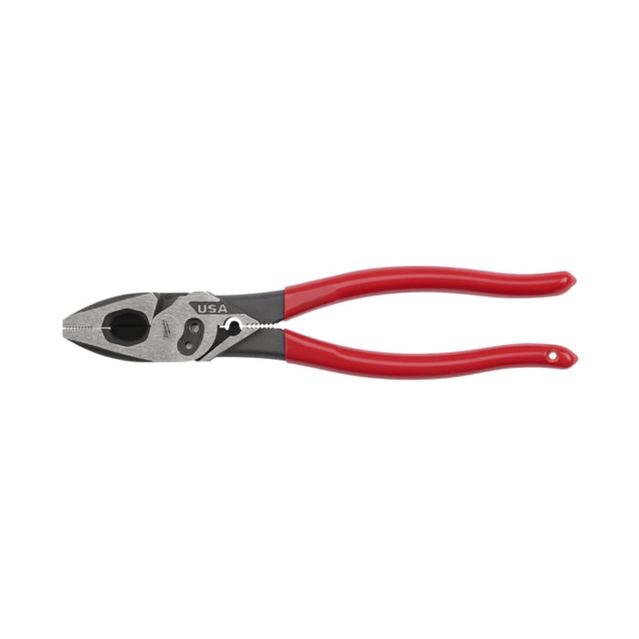 Milwaukee MT500C 228mm (9") USA Made Dipped Grip Lineman's Pliers with Crimper