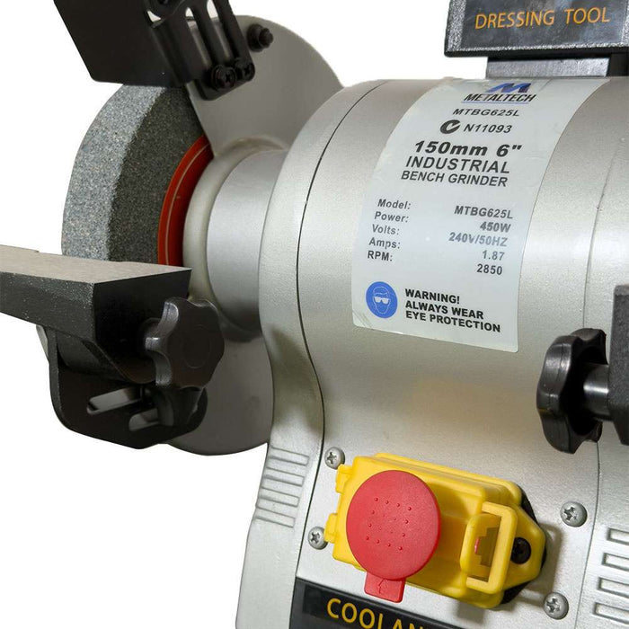 Metaltech MTBG625L 150mm (6") 450W Industrial Bench Grinder
