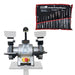 Metaltech MTBG625L 6" Bench Grinder + Pittsburgh P61104 14pc Punch & Chisel Set Bundle