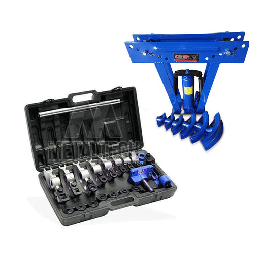 Metaltech MTTB22 Tube Bender + Grip 81112 12T Hydraulic Pipe Bender Bundle