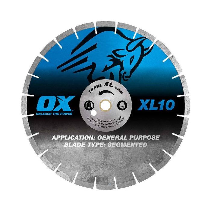 Ox Tools OX-XL10-14 350mm (14") General Purpose Segmented Diamond Saw Blade