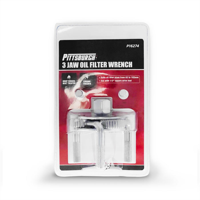 Pittsburgh P16274 3 Jaw 63mm-102mm Oil Filter Wrench