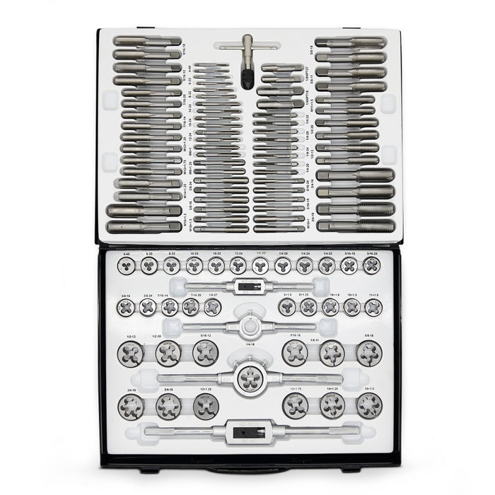 Grip 53302 110 Piece Metric & SAE Steel Tap & Die Set