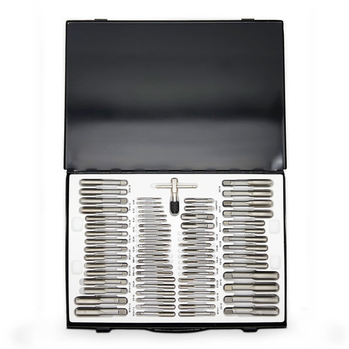 Grip 53302 110 Piece Metric & SAE Steel Tap & Die Set